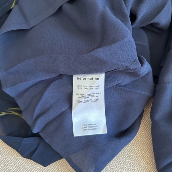 Reformation Floral Maxi Dress - Black and Yellow - Picture 8 of 11